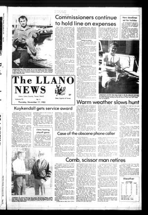 The Llano News (Llano, Tex.), Vol. 93, No. 3, Ed. 1 Thursday, November 17, 1983