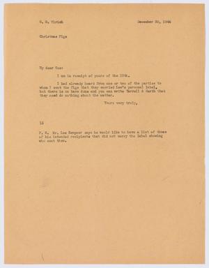 [Letter from I. H. Kempner to G. D. Ulrich, December 20, 1944]