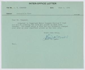 [Letter from T. L. James to I. H. Kempner, June 2, 1949]