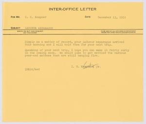 [Letter from I. H. Kempner, Jr., to I. H. Kempner, December 13, 1951]