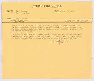 [Letter from I. H. Kempner, Jr., to I. H. Kempner, Jamuary 30, 1953]