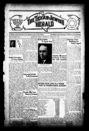 The Texas Jewish Herald (Houston, Tex.), Vol. 28, No. 51, Ed. 1 Thursday, March 28, 1935