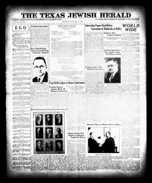 The Texas Jewish Herald (Houston, Tex.), Vol. 22, No. 8, Ed. 1 Thursday, May 30, 1929
