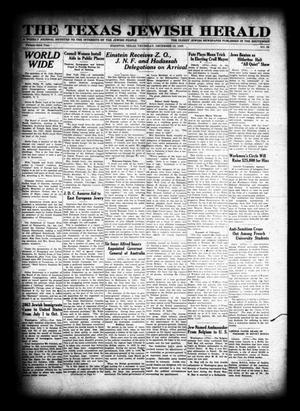 Primary view of object titled 'The Texas Jewish Herald (Houston, Tex.), Vol. 23, No. 36, Ed. 1 Thursday, December 18, 1930'.