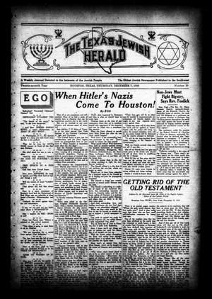 The Texas Jewish Herald (Houston, Tex.), Vol. 27, No. 35, Ed. 1 Thursday, December 7, 1933