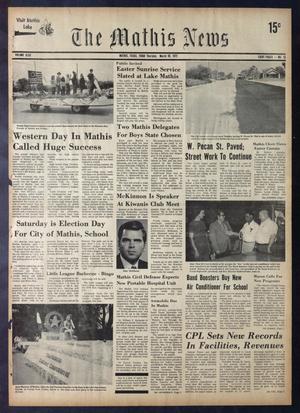 The Mathis News (Mathis, Tex.), Vol. 48, No. 13, Ed. 1 Thursday, March 30, 1972