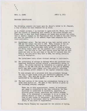 Primary view of object titled '[Letter from G. A. Stirl to Thos. L. James, April 9, 1953]'.