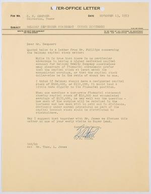 [Letter from G. A. Stirl to I. H. Kempner, November 13, 1953]