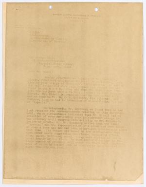 [Letter from Baker, Botts, Andrews & Parish to George Andre, October 13, 1953]