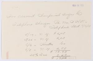 [Imperial Sugar Company, Telephone Charges, June 25, 1953]