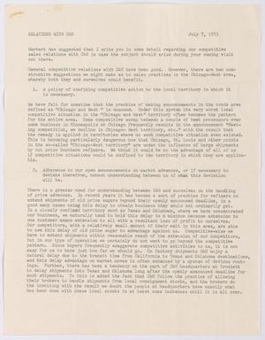 [Letter from Robert Markle Armstrong to I. H. Kempner, July 7, 1953]