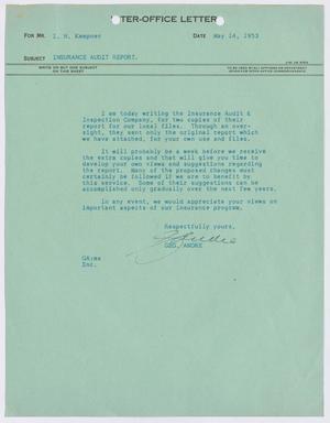 [Letter from George Andre to I. H. Kempner, May 14, 1953]