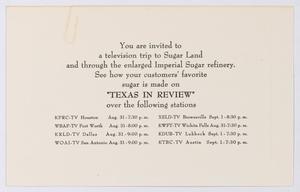 [Texas In Review Invitation]