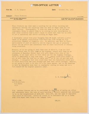[Letter from I. H. Kempner, Jr. to I. H. Kempner, October 5, 1953]