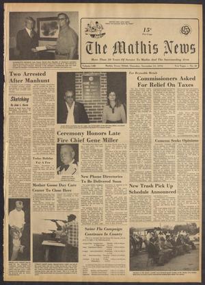 Primary view of object titled 'The Mathis News (Mathis, Tex.), Vol. 53, No. 46, Ed. 1 Thursday, November 11, 1976'.