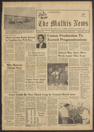 Primary view of object titled 'The Mathis News (Mathis, Tex.), Vol. 54, No. 30, Ed. 1 Thursday, July 28, 1977'.