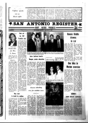 San Antonio Register (San Antonio, Tex.), Vol. 50, No. 32, Ed. 1 Thursday, November 19, 1981