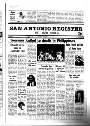 San Antonio Register (San Antonio, Tex.), Vol. 49, No. 45, Ed. 1 Thursday, February 12, 1981