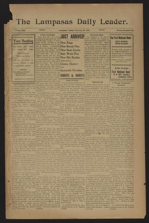 The Lampasas Daily Leader. (Lampasas, Tex.), Vol. 3, No. 920, Ed. 1 Monday, February 25, 1907
