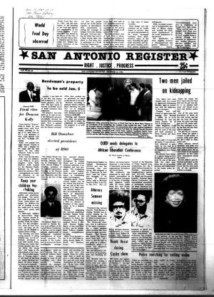 Primary view of object titled 'San Antonio Register (San Antonio, Tex.), Vol. 50, No. 28, Ed. 1 Thursday, October 22, 1981'.