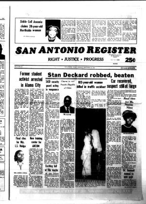 Primary view of object titled 'San Antonio Register (San Antonio, Tex.), Vol. 49, No. 25, Ed. 1 Thursday, September 18, 1980'.