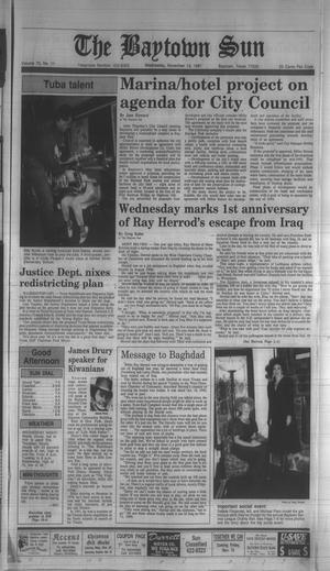 The Baytown Sun (Baytown, Tex.), Vol. 70, No. 11, Ed. 1 Wednesday, November 13, 1991