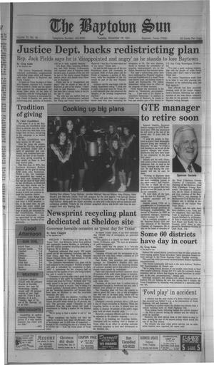 The Baytown Sun (Baytown, Tex.), Vol. 70, No. 16, Ed. 1 Tuesday, November 19, 1991
