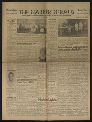 Primary view of object titled 'The Harper Herald (Harper, Tex.), Vol. 50, No. 15, Ed. 1 Friday, April 16, 1965'.