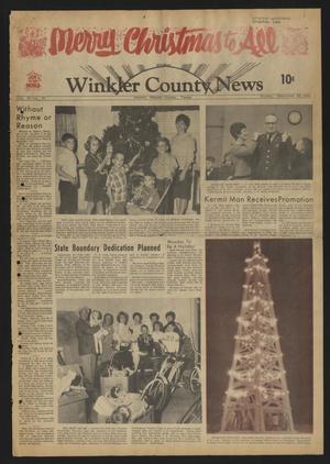 The Winkler County News (Kermit, Tex.), Vol. 30, No. 31, Ed. 1 Sunday, December 25, 1966