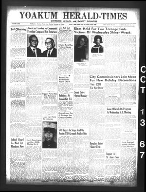 Yoakum Herald-Times (Yoakum, Tex.), Vol. 69, No. 119, Ed. 1 Friday, October 13, 1967