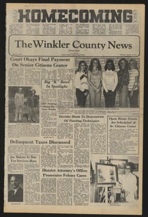 Primary view of object titled 'The Winkler County News (Kermit, Tex.), Vol. 42, No. 9, Ed. 1 Thursday, October 13, 1977'.
