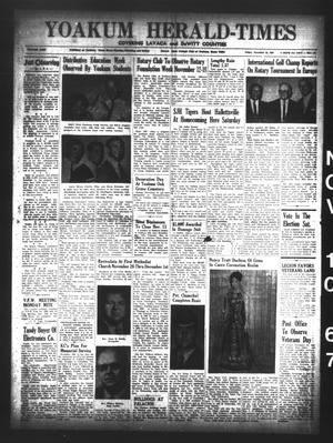 Yoakum Herald-Times (Yoakum, Tex.), Vol. 69, No. 131, Ed. 1 Friday, November 10, 1967