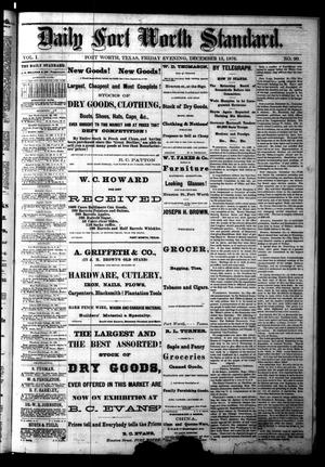 Daily Fort Worth Standard. (Fort Worth, Tex.), Vol. 1, No. 90, Ed. 1 Friday, December 15, 1876