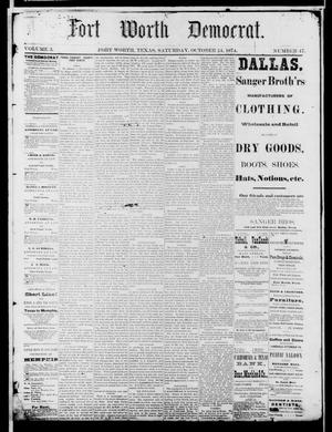 Fort Worth Democrat. (Fort Worth, Tex.), Vol. 3, No. 47, Ed. 1 Saturday, October 24, 1874