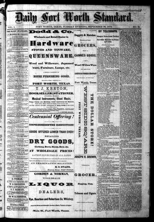 Daily Fort Worth Standard. (Fort Worth, Tex.), Vol. 1, No. 21, Ed. 1 Tuesday, September 26, 1876