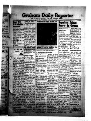 Primary view of object titled 'Graham Daily Reporter (Graham, Tex.), Vol. 7, No. 163, Ed. 1 Saturday, March 8, 1941'.
