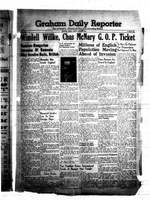 Graham Daily Reporter (Graham, Tex.), Vol. 6, No. 258, Ed. 1 Friday, June 28, 1940
