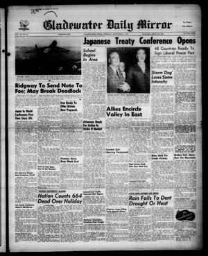 Primary view of object titled 'Gladewater Daily Mirror (Gladewater, Tex.), Vol. 3, No. 40, Ed. 1 Tuesday, September 4, 1951'.