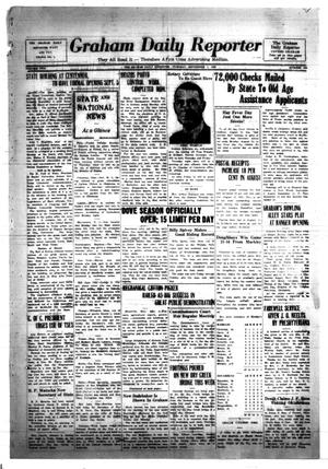 Primary view of object titled 'Graham Daily Reporter (Graham, Tex.), Vol. 2, No. 308, Ed. 1 Tuesday, September 1, 1936'.