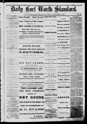 Daily Fort Worth Standard. (Fort Worth, Tex.), Vol. 1, No. 80, Ed. 1 Monday, December 4, 1876