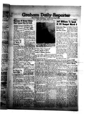 Primary view of object titled 'Graham Daily Reporter (Graham, Tex.), Vol. 7, No. 142, Ed. 1 Wednesday, February 12, 1941'.