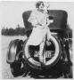 Primary view of [Photograph of Lillie Dew on a Car]
