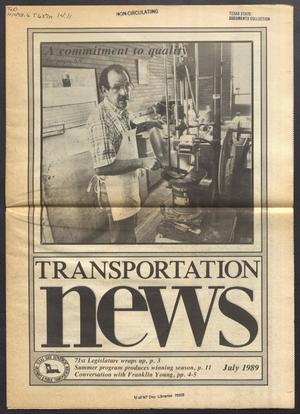 Primary view of object titled 'Transportation News, Volume 14, Number 11, July 1989'.