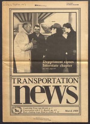 Primary view of object titled 'Transportation News, Volume 14, Number 7, March 1989'.
