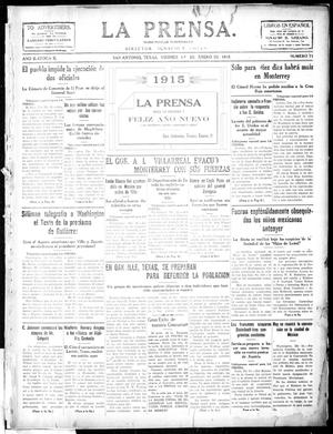La Prensa. (San Antonio, Tex.), Vol. 2, No. 71, Ed. 1 Friday, January 1, 1915