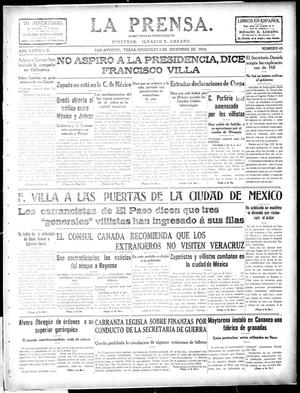 La Prensa. (San Antonio, Tex.), Vol. 2, No. 45, Ed. 1 Wednesday, December 2, 1914