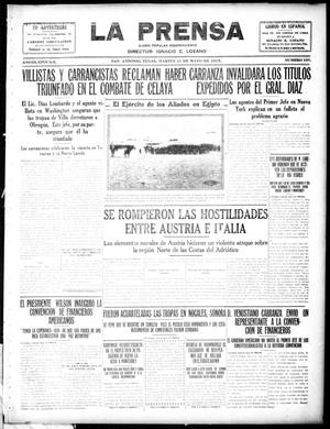 La Prensa (San Antonio, Tex.), Vol. 3, No. 197, Ed. 1 Tuesday, May 25, 1915