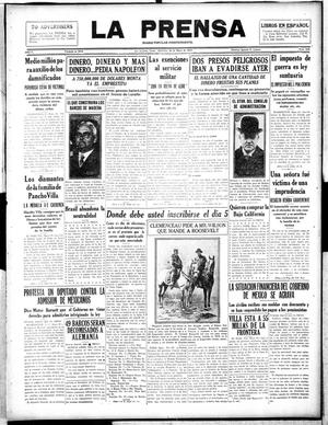 La Prensa (San Antonio, Tex.), Vol. 5, No. 938, Ed. 1 Wednesday, May 30, 1917