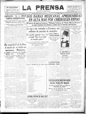 La Prensa (San Antonio, Tex.), Vol. 5, No. 1119, Ed. 1 Sunday, December 9, 1917