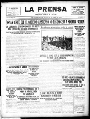 La Prensa (San Antonio, Tex.), Vol. 3, No. 173, Ed. 1 Friday, April 30, 1915